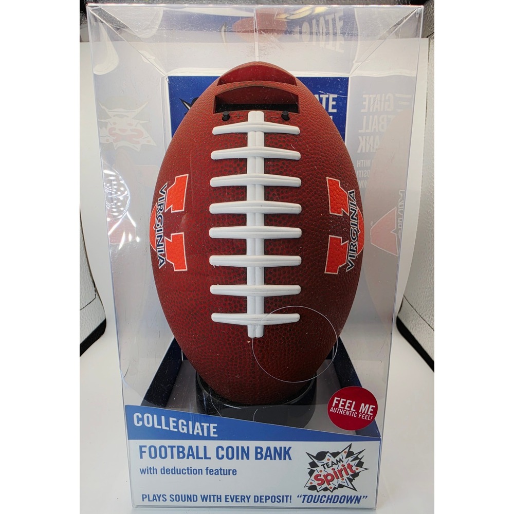 Virginia Cavaliers Team Spirit Collegiate Football Coin Bank Digital LCD
